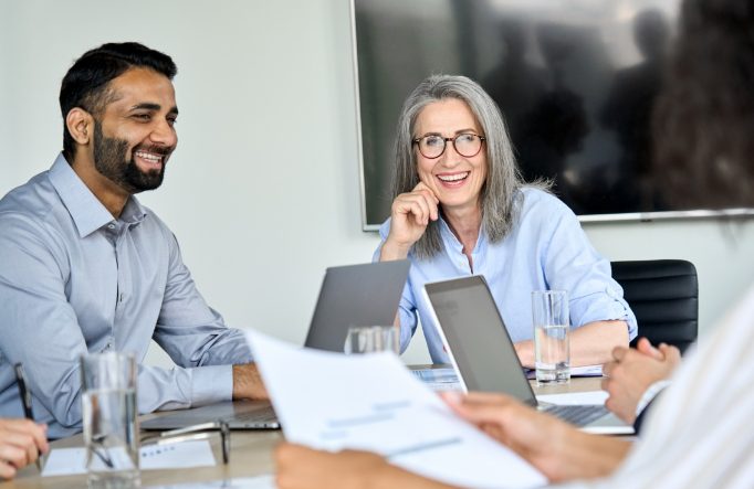 Smiling senior business woman.